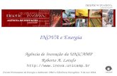 Agência de Inovação da UNICAMP Roberto A. Lotufo  INOVA e Energia Forum Permanente de Energia e Ambiente: P&D e Eficiência Energética.