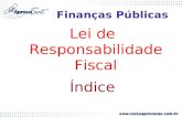 Lei de Responsabilidade Fiscal Índice Finanças Públicas.