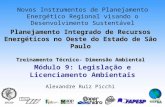 Planejamento Integrado de Recursos Energéticos no Oeste do Estado de São Paulo Treinamento Técnico- Dimensão Ambiental Novos Instrumentos de Planejamento.