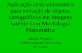 Aplicação semi-automática para extração de objetos cartográficos em imagens satélite com Morfologia Matemática Michele Mengucci CVRM-Centro de Geo-Sistemas.
