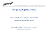 Faculdade de Engenharia - Campus de Guaratinguetá Pesquisa Operacional Livro: Introdução à Pesquisa Operacional Capítulo 3 - Teoria dos Grafos Fernando.