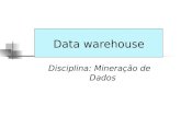 Data warehouse Disciplina: Mineração de Dados. PARTE I: Suporte à decisão e DW Novo ambiente de negócios Ambiente operacional X Informacional Fundamentos.