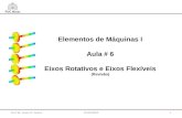 Elementos de Máquinas I Aula # 6 Eixos Rotativos e Eixos Flexíveis (Revisão) Prof. Dr. Israel J.C. Nuñez131/03/2009.