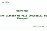 Workshop Plano Diretor do Pólo Industrial de Camaçari Camaçari, 12/05/2008.