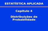 Capítulo 4 Distribuições de Probabilidade ESTATÍSTICA APLICADA.