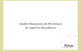 Análise financeira da Prefeitura de Américo Brasiliense.