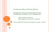 Professora: Márcia M. Rios Ribeiro Estagiários-docentes(Programa de Pós- Graduação em Eng. Civil e Ambiental): José Augusto de Souza Marcondes Loureiro.