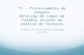 T1 – Processamento de imagens Detecção de campo de Futebol através da análise de Texturas Leonardo de Paula Batista Benevides 1312379.