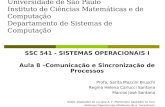 Universidade de São Paulo Instituto de Ciências Matemáticas e de Computação Departamento de Sistemas de Computação SSC 541 - SISTEMAS OPERACIONAIS I Aula.