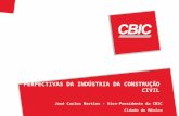 José Carlos Martins - Vice-Presidente da CBIC Cidade do México PERPECTIVAS DA INDÚSTRIA DA CONSTRUÇÃO CIVIL.