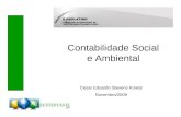 Contabilidade Social e Ambiental Cesar Eduardo Stevens Kroetz Novembro/2009.