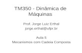 TM350 - Dinâmica de Máquinas Prof. Jorge Luiz Erthal jorge.erthal@ufpr.br Aula 5 Mecanismos com Cadeia Composta.