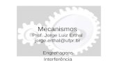 Mecanismos Prof. Jorge Luiz Erthal jorge.erthal@ufpr.br Engrenagens Interferência.