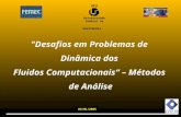 UFU Universidade Federal de Uberlândia "Desafios em Problemas de Dinâmica dos Fluidos Computacionais – Métodos de Análise 04/01/2005.