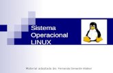 Sistema Operacional LINUX Material adaptado de: Fernanda Denardin Walker