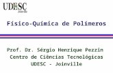 Físico-Química de Polímeros Prof. Dr. Sérgio Henrique Pezzin Centro de Ciências Tecnológicas UDESC - Joinville.