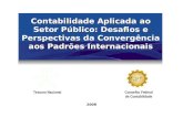 Contabilidade Aplicada ao Setor Público: Desafios e Perspectivas da Convergência aos Padrões Internacionais 2008 Tesouro NacionalConselho Federal de Contabilidade.
