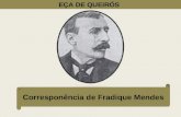 EÇA DE QUEIRÓS Corresponência de Fradique Mendes.