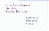 Interface Com o Usuário Bases Teóricas Semiótica Relações Sinais.