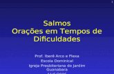 1 Salmos Orações em Tempos de Dificuldades Prof. Iberê Arco e Flexa Escola Dominical Igreja Presbiteriana do Jardim Guanabara 11/6/2006.