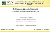 1 O Processo de cadastramento dos postos revendedores de GLP Leonardo Caldas Gerente Executivo de Autorizações Superintendência de Abastecimento São Paulo/SP.