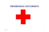 11/3/20141 PRIMEIROS SOCORROS. 11/3/20142 PRIMEIROS SOCORROS I - DEFINIÇÃO: - É o conjunto de medidas prestado, por pessoa leiga a um acidentado ou a.