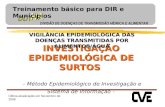 INVESTIGAÇÃO EPIDEMIOLÓGICA DE SURTOS INVESTIGAÇÃO EPIDEMIOLÓGICA DE SURTOS - Método Epidemiológico de Investigação e Sistema de Informação - DIVISÃO.