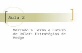 1 Aula 2 Mercado a Termo e Futuro de Dólar: Estratégias de Hedge.