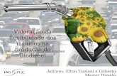 Autores: Elton Tizziani e Gilberto Master Penedo Valoração da flexibilidade dos insumos na produção do Biodiesel Uma abordagem utilizando opções reais.