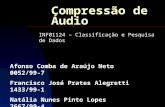 Compressão de Áudio INF01124 – Classificação e Pesquisa de Dados Afonso Comba de Araújo Neto0052/99-7 Francisco José Prates Alegretti1433/99-1 Natália.