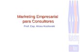 Prof. Esp. Alceu Kozlovski Marketing Empresarial para Consultores.