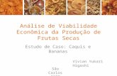 Análise de Viabilidade Econômica da Produção de Frutas Secas Estudo de Caso: Caquis e Bananas Vivian Yukari Higashi São Carlos 2007.
