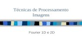 Técnicas de Processamento Imagens Fourier 1D e 2D.