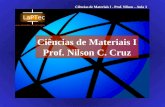 Ciências de Materiais I - Prof. Nilson – Aula 3  Ciências de Materiais I Prof. Nilson C. Cruz.