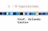 1 – O Capitalismo. Prof. Orlando Castro. 1.2 – Características: a) Objetivo: Lucro. b) Propriedade: privada. c) Economia: de mercado ( lei da oferta e.