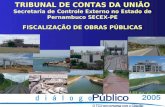 TRIBUNAL DE CONTAS DA UNIÃO Secretaria de Controle Externo no Estado de Pernambuco SECEX-PE FISCALIZAÇÃO DE OBRAS PÚBLICAS.