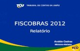 TRIBUNAL DE CONTAS DA UNIÃO Aroldo Cedraz Ministro-Relator FISCOBRAS 2012 Relatório 1.