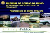 TRIBUNAL DE CONTAS DA UNIÃO SECRETARIA DE CONTROLE EXTERNO EM PERNAMBUCO FISCALIZAÇÃO DE OBRAS PÚBLICAS.