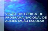 VISÃO HISTÓRICA DO PROGRAMA NACIONAL DE ALIMENTAÇÃO ESCOLAR.