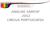 ANÁLISE SARESP 2012 LÍNGUA PORTUGUESA. Percentuais de Alunos da Rede Estadual por Nível de Proficiência Agrupado Língua Portuguesa – SARESP 2012.