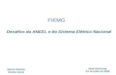 SPG Jerson Kelman Diretor-Geral Belo Horizonte 04 de julho de 2008 FIEMG Desafios da ANEEL e do Sistema Elétrico Nacional.
