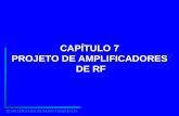 TE 043 CIRCUITOS DE RÁDIO-FREQÜÊNCIA CAPÍTULO 7 PROJETO DE AMPLIFICADORES DE RF.
