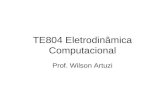 TE804 Eletrodinâmica Computacional Prof. Wilson Artuzi.