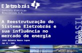 BRASIL Centrais Elétricas Brasileiras S.A. A Reestruturação do Sistema Eletrobrás e sua influência no mercado de energia José Antonio Muniz Lopes Ago 11.