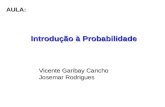 Introdução à Probabilidade Vicente Garibay Cancho Josemar Rodrigues AULA: