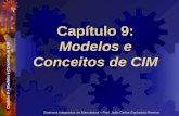 Capítulo 9 – Modelos e Conceitos de CIM Sistemas Integrados de Manufatura – Prof. João Carlos Espíndola Ferreira Capítulo 9: Modelos e Conceitos de CIM.