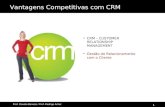 1 Prof. Claudio Benossi / Prof. Rodrigo Achar Vantagens Competitivas com CRM CRM – CUSTOMER RELATIONSHIP MANAGEMENT Gestão do Relacionamento com o Cliente.