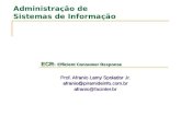 Prof. Afranio Lamy Spolador Jr. afranio@piramideinfo.com.brafranio@facinter.br Administração de Sistemas de Informação ECR- Efficient Consumer Response.
