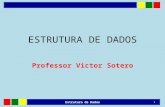 ESTRUTURA DE DADOS Professor Victor Sotero Estrutura de Dados 1.