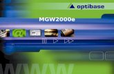 MGW2000e. Encoder MGW 2000e BroadCast Quality Codificador Multi canal MPEG1 e MPEG2 Aparelho Integrado QuickVideo streaming server.